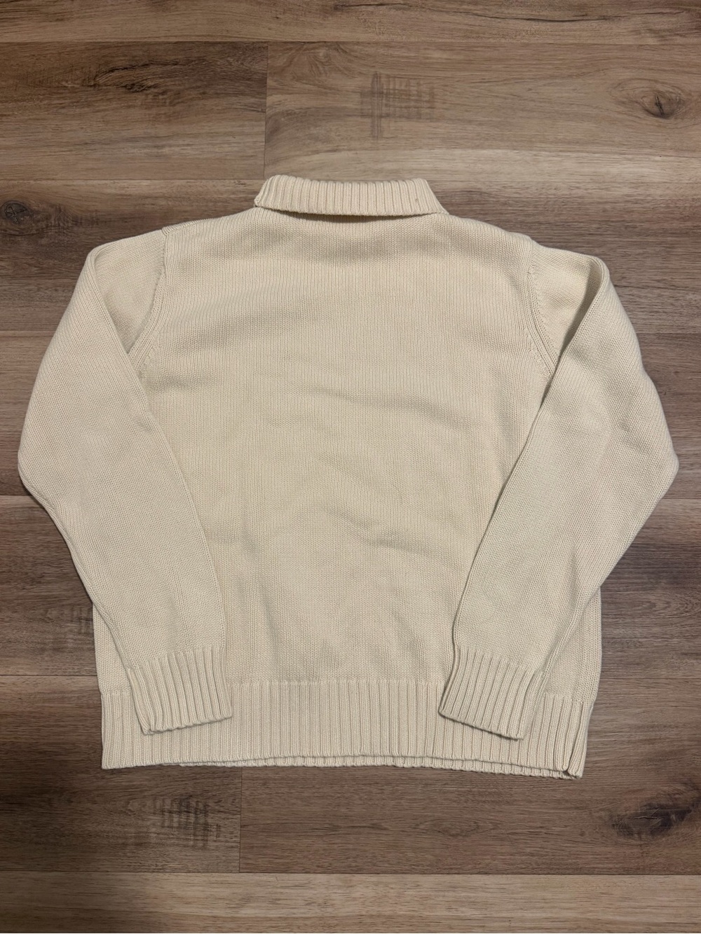 Vintage Polo Ralph Lauren Jeans Co American Flag Sweater Womens L Roll Neck Mock - Picture 2 of 10